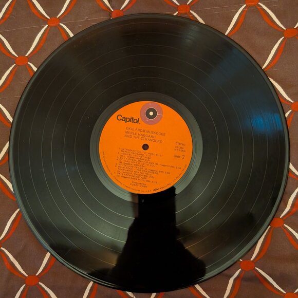 Merle Haggard Okie From Muskogee Recorded "Live" In Muskogee Oklahoma LP Record - Picture 5 of 6